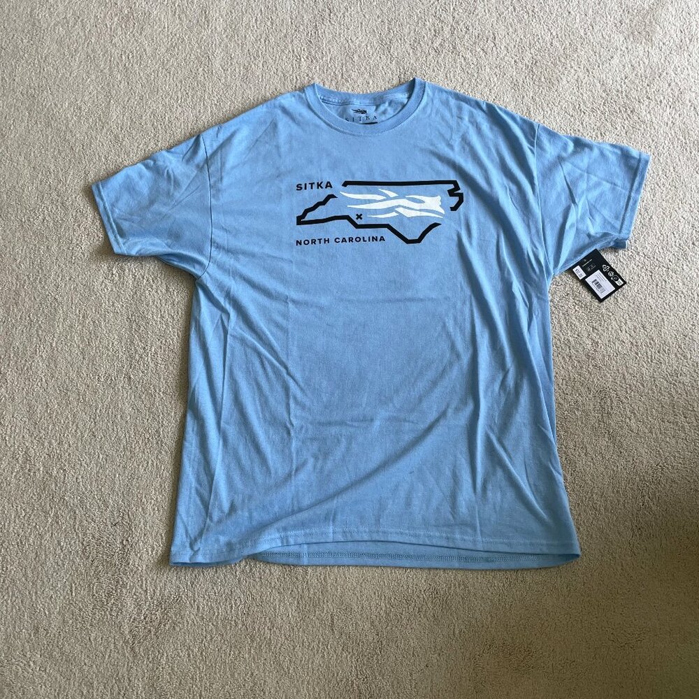 Sitka North Carolina Tee Shirt- XL..never worn